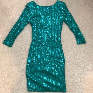 Teal dress